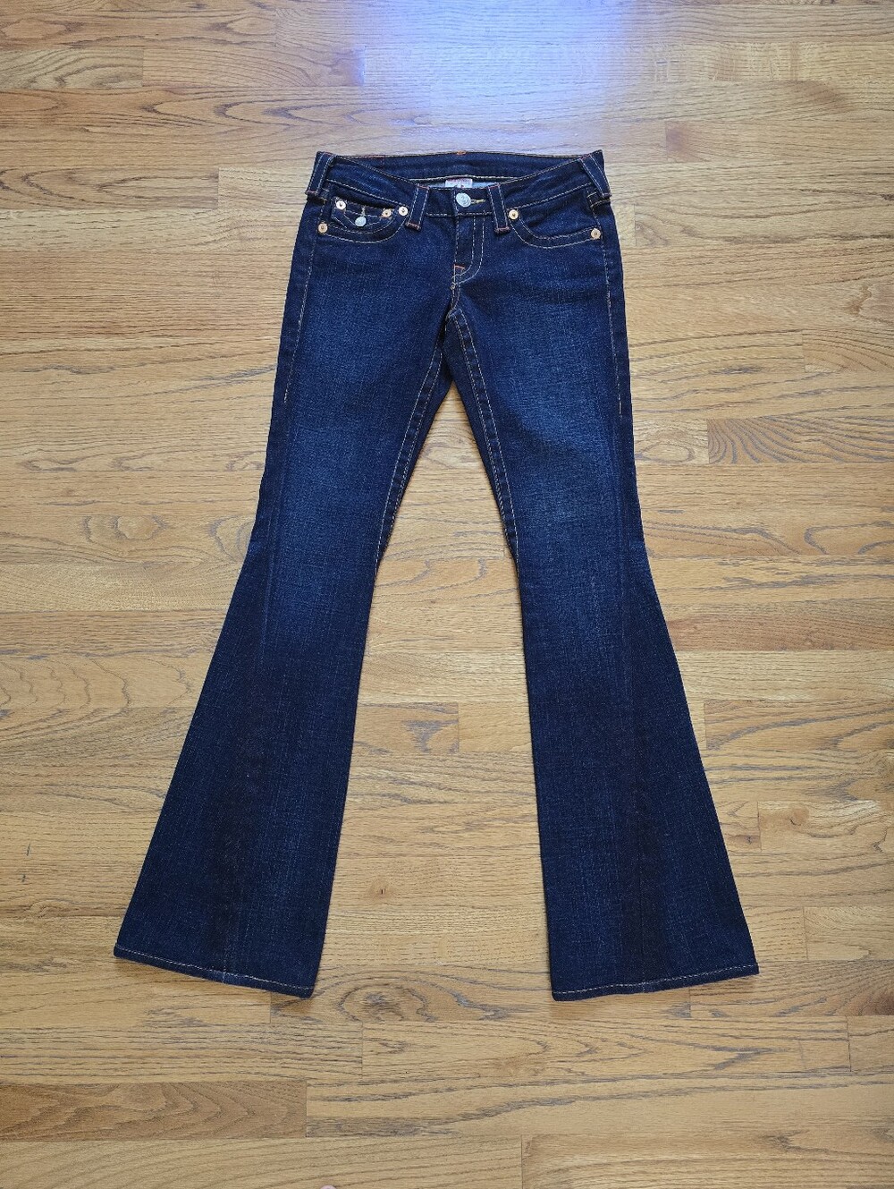 True Religious Women's Joey Dark Blue Women's Flare Jeans